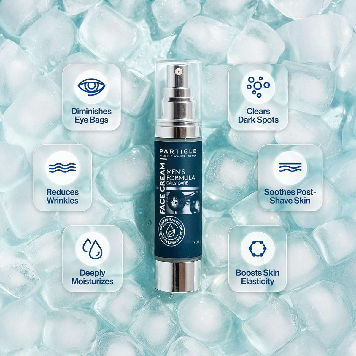 Particle Face Cream, Multi-use Daily Facial Moisturizer for Men