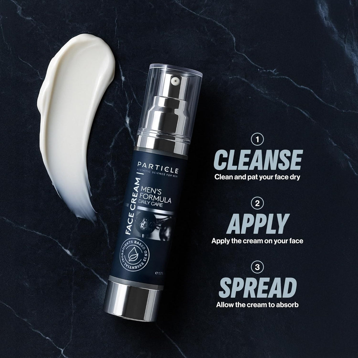 Particle Face Cream, Multi-use Daily Facial Moisturizer for Men