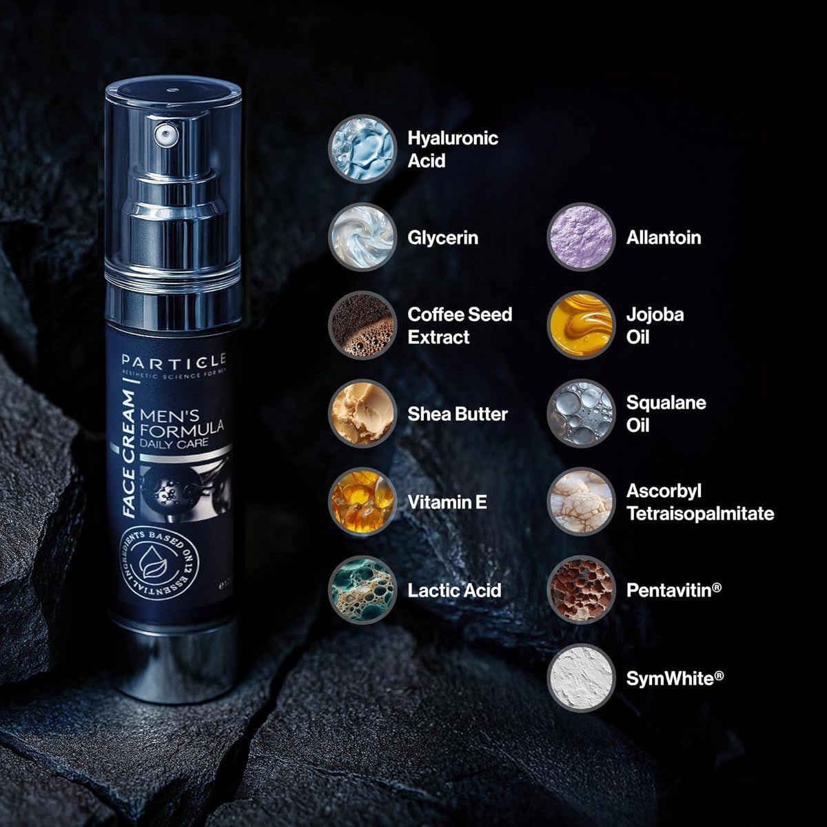 Particle Face Cream, Multi-use Daily Facial Moisturizer for Men